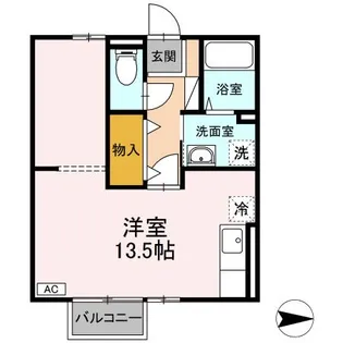 ラフィーネK【1階】の間取り