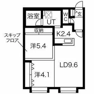 1SLDKの間取り画像