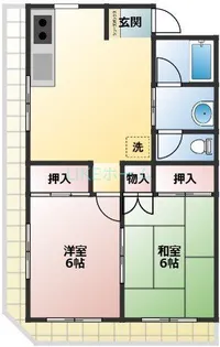 高橋ハイツ【2階】の間取り