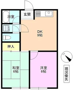 2DKの間取り画像