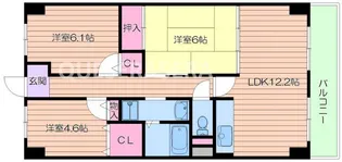 サンファースト京橋【9階】の間取り