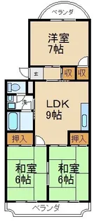 グリーンヒル香里園【2階】の間取り