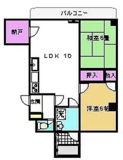 エアフォルクレーベン【2階】の間取り