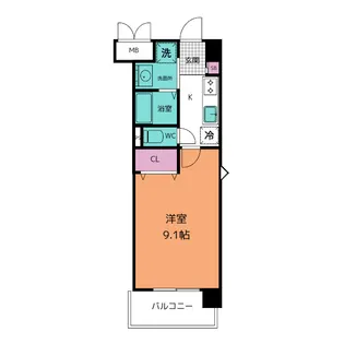 プランドール・サクラ【3階】の間取り
