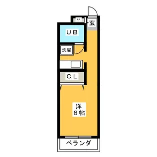 ゴールドマンション【2階】の間取り