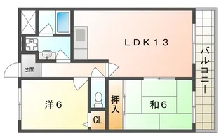 ネストクレール【2階】の間取り