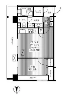 ピエス綱島(ピエスツナシマ)【6階】の間取り