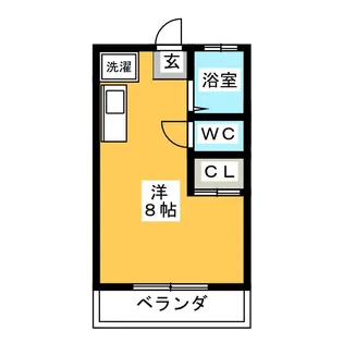 グリーンヒルズB【2階】の間取り