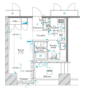 ザ・タワー芝浦【3階】の間取り
