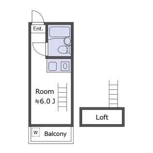 WAKAMIYA2212【2階】の間取り