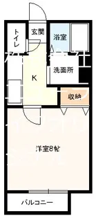 ラ・メールII【1階】の間取り