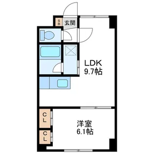 フロイデンス桑園【2階】の間取り