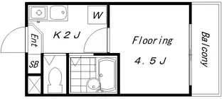カトレアコーポ【1階】の間取り