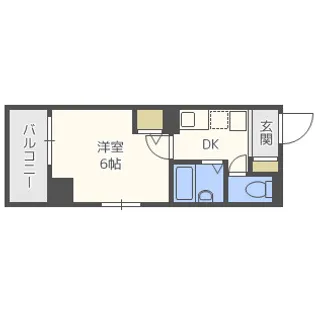 ラナップスクエア南森町【8階】の間取り