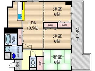 サンシャイン南茨木【5階】の間取り