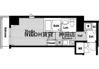 グランド・ガーラ日本橋兜町【6階】の間取り