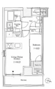 パークリュクス神田多町【6階】の間取り