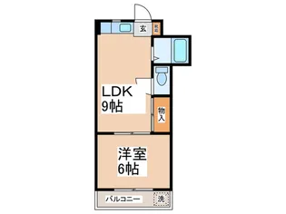 コ-ポラス親和【1階】の間取り