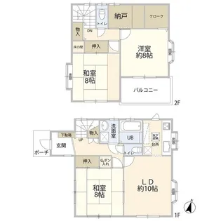 埼玉県さいたま市桜区大字白鍬【一戸建】の間取り