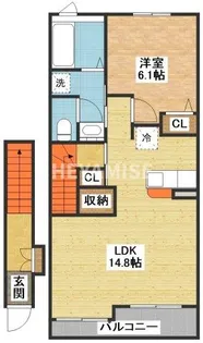 ルミエール エヴァン【2階】の間取り