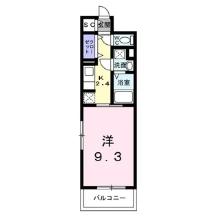 ロイヤルパーク【4階】の間取り