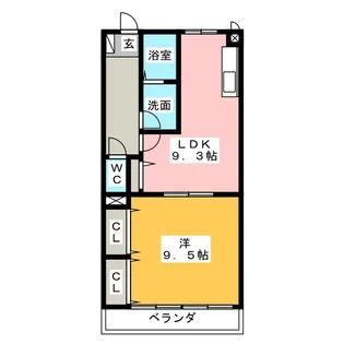 ヴィレッティーナ岐阜茜部【2階】の間取り