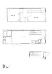ソルナクレイシア都立大学【2階】の間取り