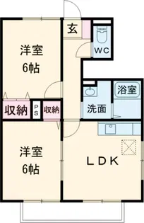 エクセルコ A棟【1階】の間取り