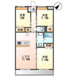フォートレスJ【3階】の間取り