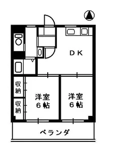ハイツアイビス【2階】の間取り