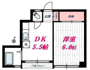 都立大学D1MB【3階】の間取り