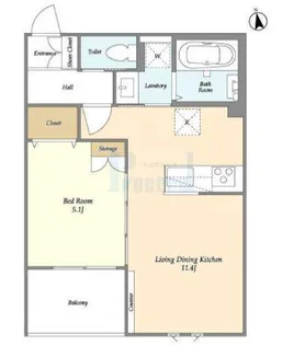 ワールドレジデンス【2階】の間取り