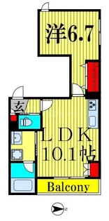 MI CASA KSK(ミカーサケーエスケ)【3階】の間取り