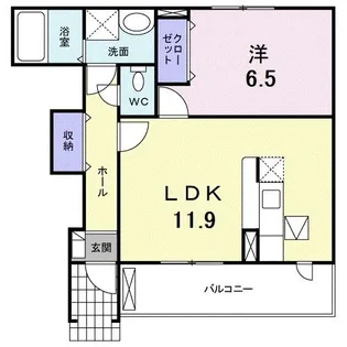 ウェリナ ステラ【1階】の間取り