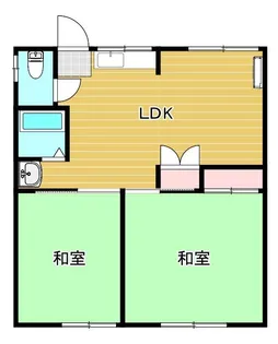 いのうえコーポD【2階】の間取り