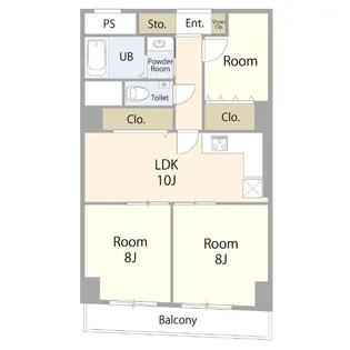 麻布東町マンション【4階】の間取り