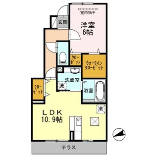 エトワール広田【1階】の間取り