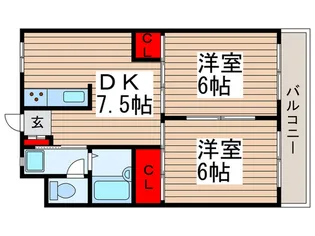 第7岡昭マンション【3階】の間取り