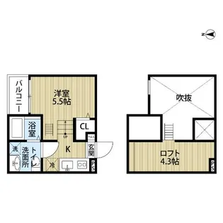 CityCUBE(シティキューブ)【2階】の間取り