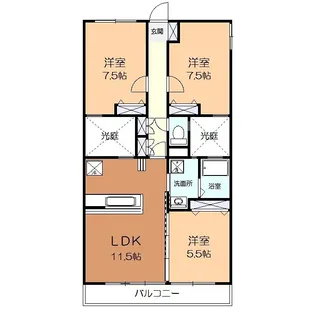 ルミエール高橋【3階】の間取り