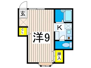 グリーンコーポネモト追浜【2階】の間取り