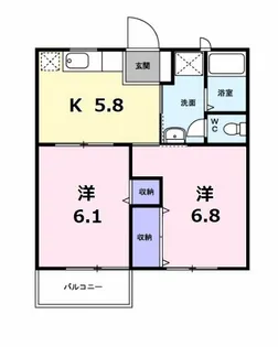 アーバンパレスB棟【1階】の間取り