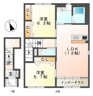 ブロッサム【2階】の間取り