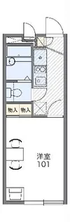 レオパレスPEACE【2階】の間取り