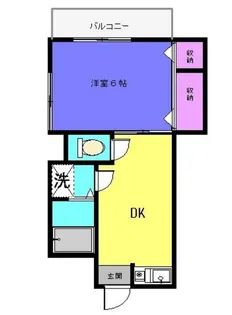 バードスミカワ【1階】の間取り