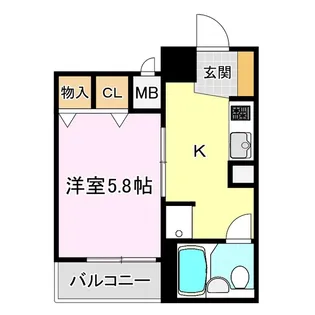 ライオンズマンション清水台第2【3階】の間取り