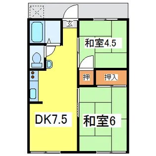 プレインハイツI【1階】の間取り