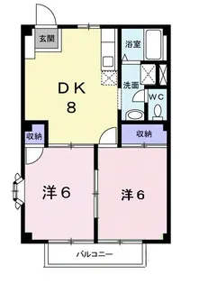 レジデンス桜池【2階】の間取り