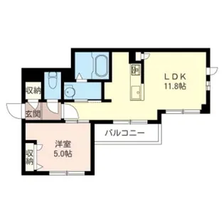 ル・リアン【1階】の間取り