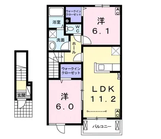 フィオーレ【2階】の間取り